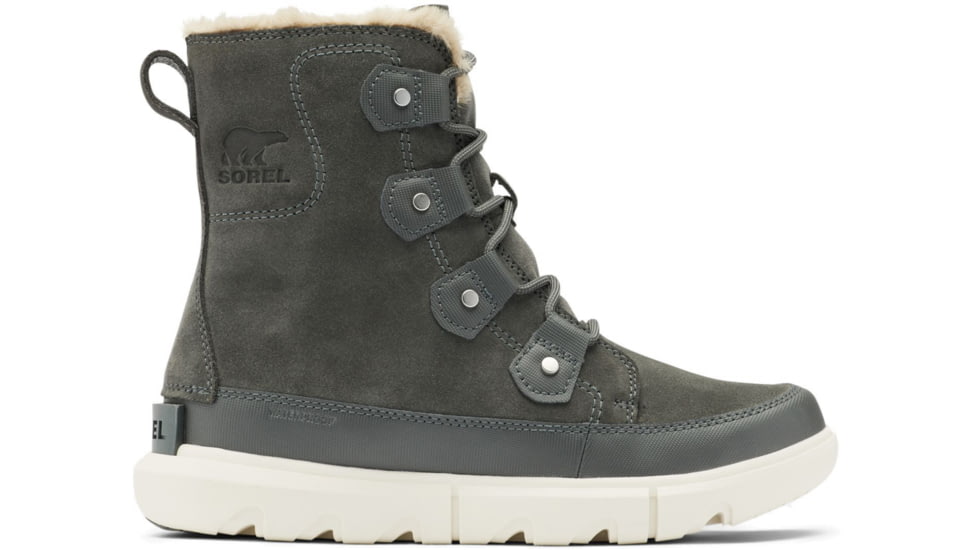 Sorel Explorer II Joan Faux Fur Waterproof Winter Boot - Womens, Grill, Fawn, 8.5, 1951631028-8.5