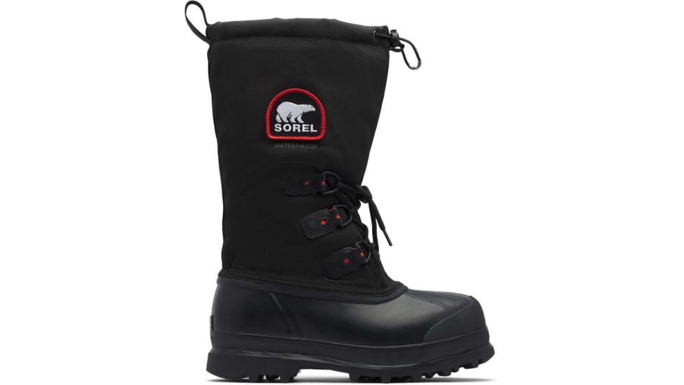 Sorel Glacier XT Winter Boot - Mens, Black/Red Quartz, 7 US, 1573891010-7