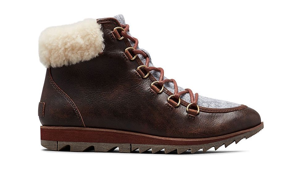 Sorel Harlow Lace Cozy - Womens, Felt Burro, 6, 1876401282-6