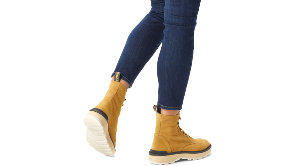 Sorel Hi-Line Lace Boot - Womens, Geo Yellow, Jet, 9.5, 2009111-712-9.5