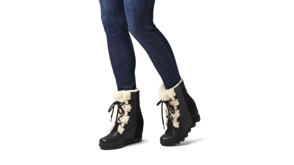Sorel Joan Of Arctic Wedge II Shearling Boots - Womens, Black, 9, 1877081010-9