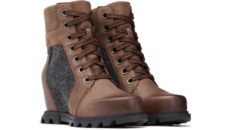 Sorel Joan Of Arctic Wedge III Lexie Bootie - Womens, Tobacco, Black, 8.5, 1978201258-8.5