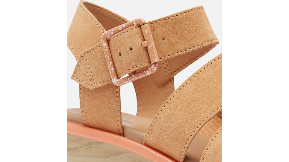 Sorel Joanie III Ankle Strap Wedge Sandals - Womens, Faded Spark/White, 8 US, 1999401-877-8