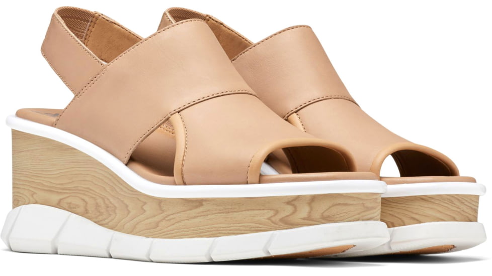 Sorel Joanie III Slingback Sandals - Womens, Honest Beige/White, 8 US, 1999431-246-8