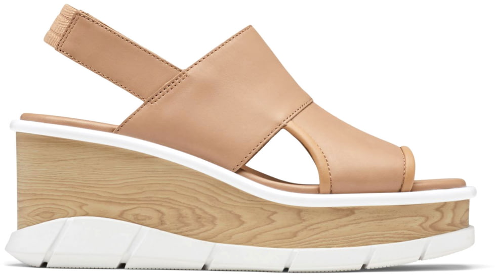 Sorel Joanie III Slingback Sandals - Womens, Honest Beige/White, 8 US, 1999431-246-8