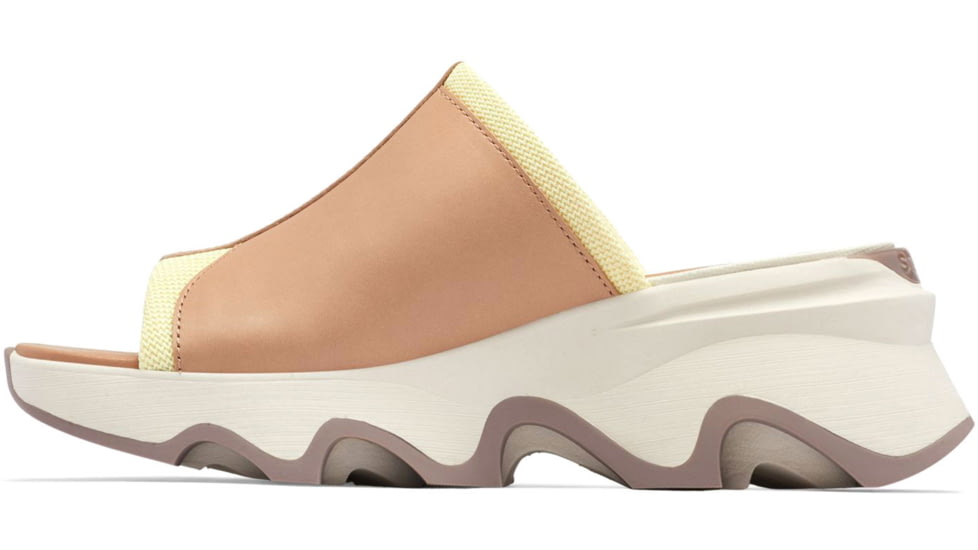 Sorel Kinetic Impact Slide High Sandals - Womens, Honest Beige/Chalk, 7.5 US, 2030471-246-7.5