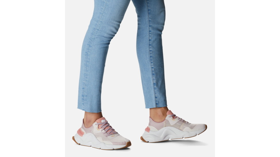 Sorel Kinetic RNEGD Float Sneakers - Womens, Chalk/Eraser Pink, 8.5 US, 1981611-191-8.5