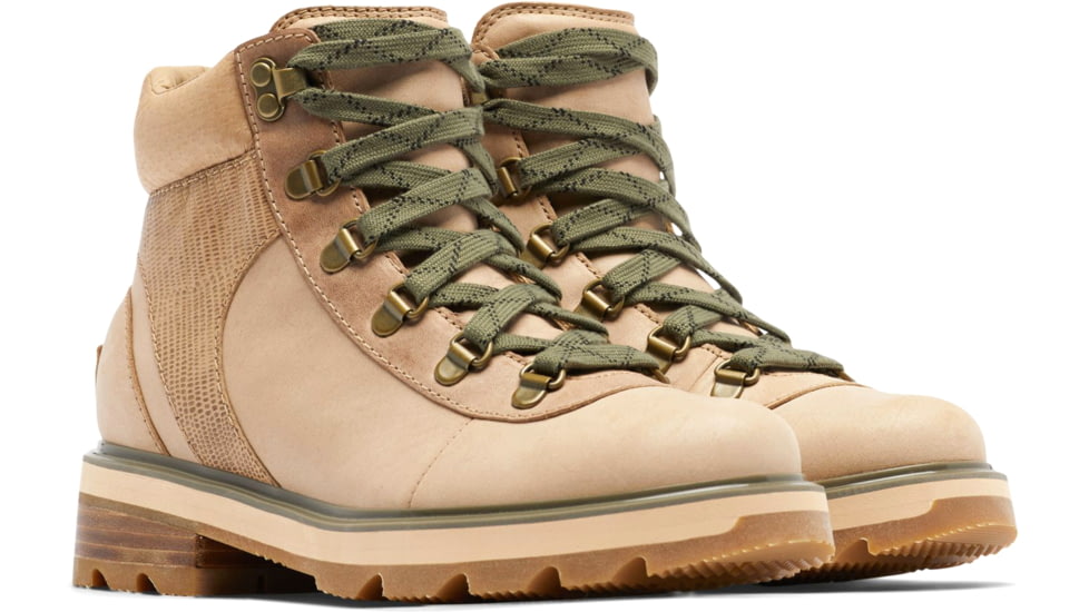 Sorel Lennox Hiker STKD Waterproof Boot - Womens, Canoe, Stone Green, 7, 2009291-262-7