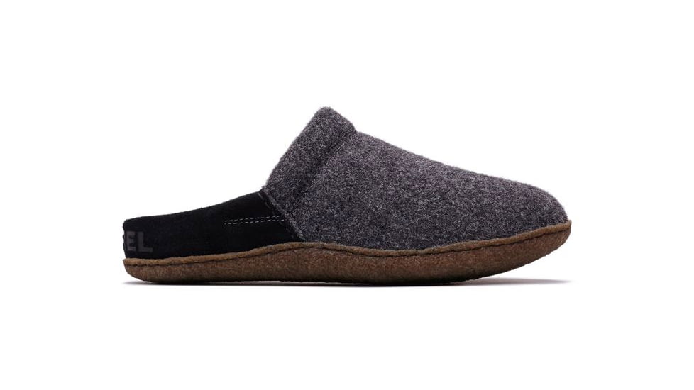 Sorel Nakiska Scuff Slipper - Womens, Black, Natural, 10.5, 1807891010-10.5