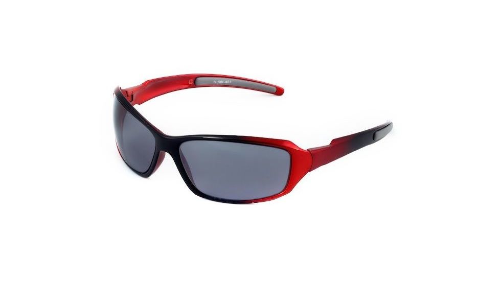 Sos Wraps / Blaze Sunglasses, Frame - Metallic Red/black / Lens - Pc Smoke-fm
