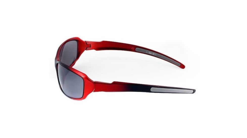Sos Wraps / Blaze Sunglasses, Frame - Metallic Red/black / Lens - Pc Smoke-fm