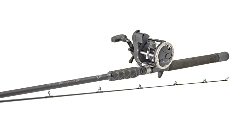 South Bend Black Beauty 7' 2Pc Medium Heavy Fresh Water Trolling Combo, BB220/FT7MH
