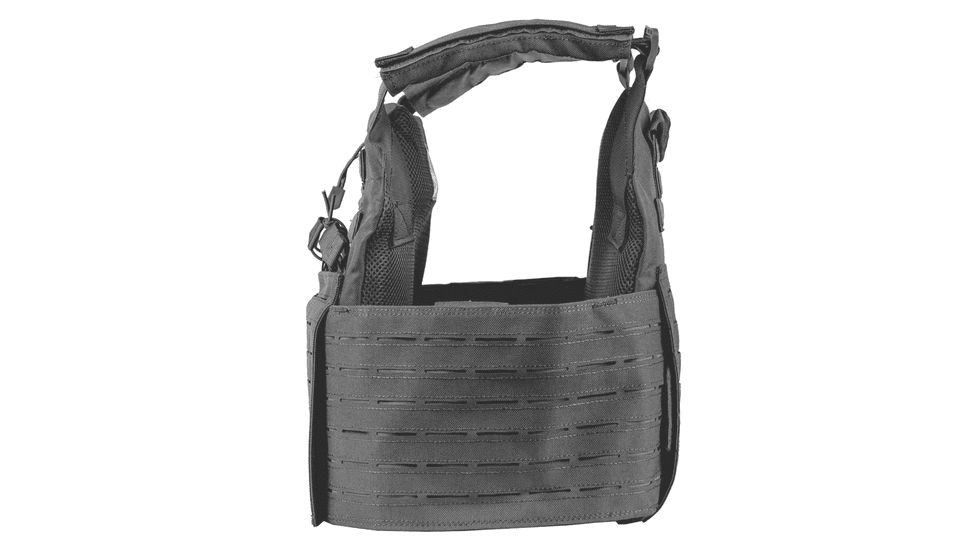 Spartan Armor Systems Achilles Laser Cut Plate Carrier, Small/Extra Large, Black, Adjustable, SAS-AC-LC-BK
