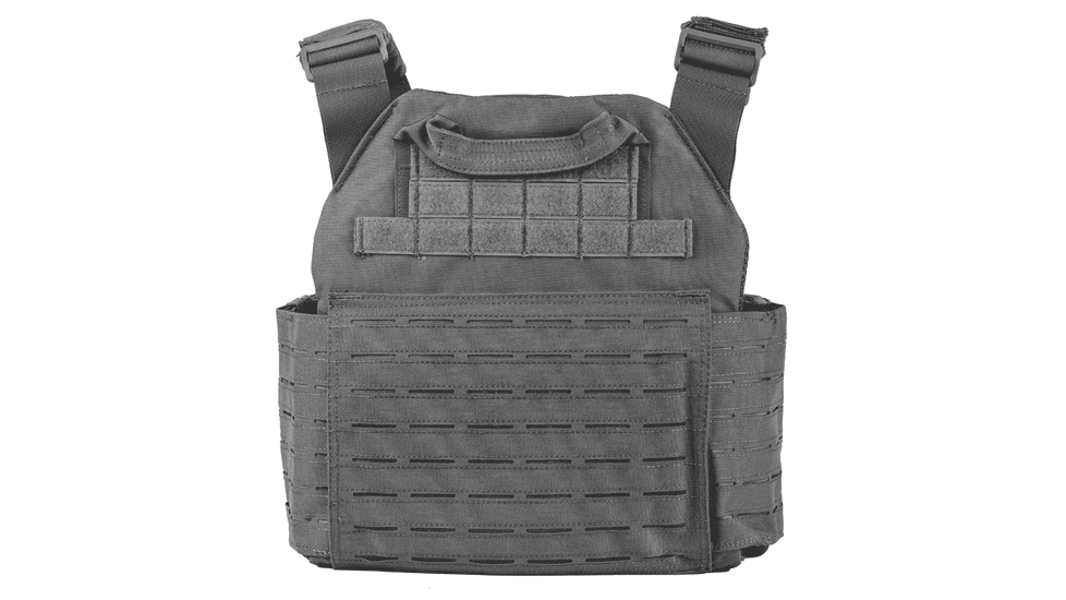 Spartan Armor Systems Achilles Laser Cut Plate Carrier, Small/Extra Large, Black, Adjustable, SAS-AC-LC-BK