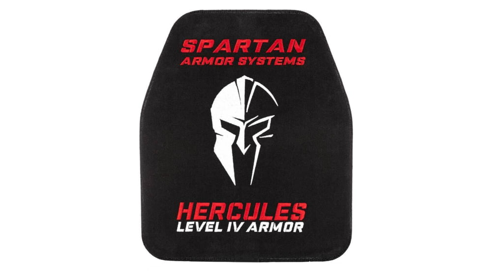 Spartan Armor Systems Hercules Level IV Ceramic Body Armor Set of Two, Black, 10x12, SAS-IV-BT-MC