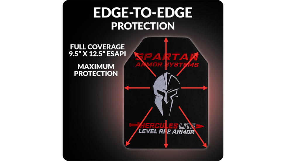 Spartan Armor Systems Hercules LITE RF2/III+ Aluminum Oxide Ceramic Body Armor Plates