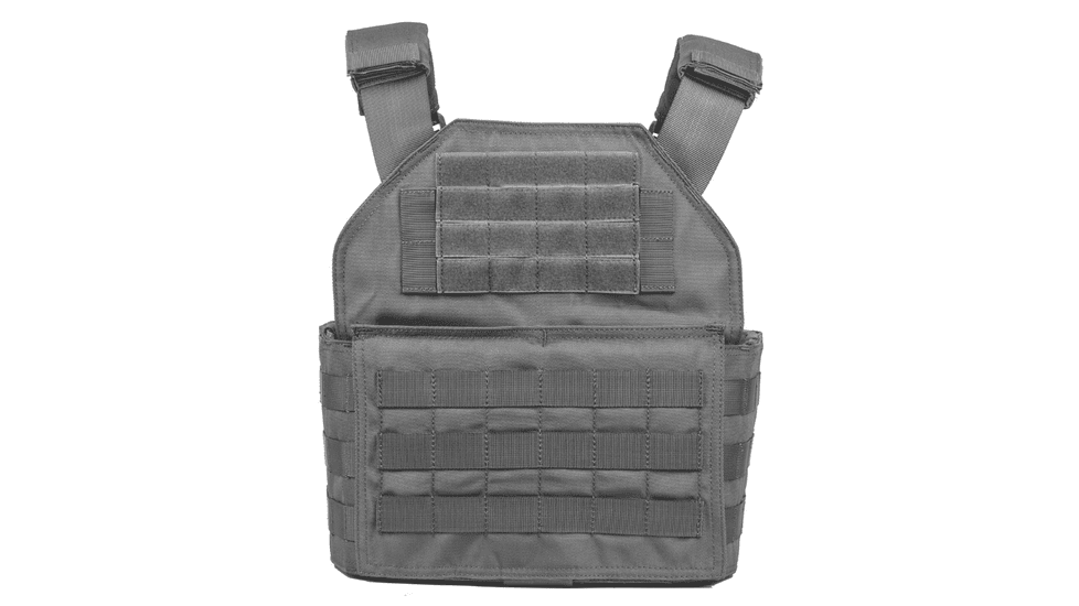 Spartan Armor Systems Shooters Cut Plate Carrier, Medium/Extra Large, Black, Adjustable, SAS-SHPC-BLK