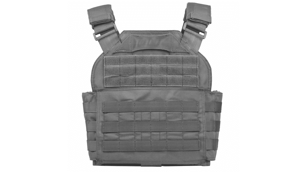 Spartan Armor Systems Shooters Cut Plate Carrier, Medium/Extra Large, Black, Adjustable, SAS-SHPC-BLK