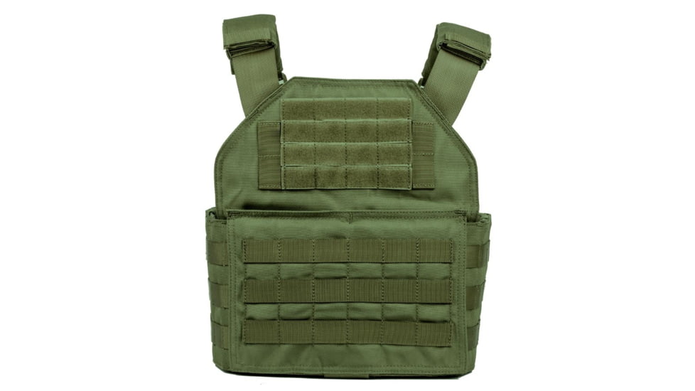 Spartan Armor Systems Shooters Cut Plate Carrier, Medium/Extra Large, OD Green, Adjustable, SAS-SHPC-OD