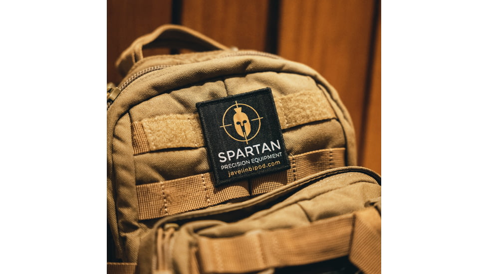 Spartan Precision Equipment Spartan Woven Patch, Black, SP09-02-R