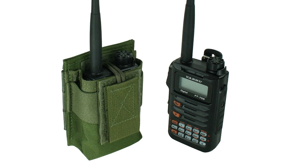 Specter Gear Belt Mounted Radio Pouch, Fits Yaesu FT-70D, OD Green, 1220 OD