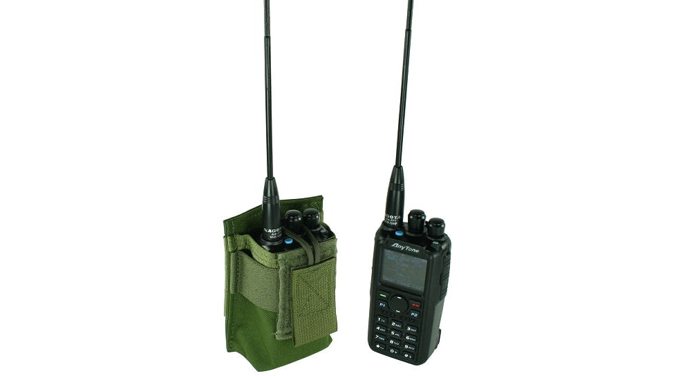 Specter Gear MOLLE Radio Pouch, Fits Anytone AT-D878UV / AT-D868UV, OD Green, 1225 OD