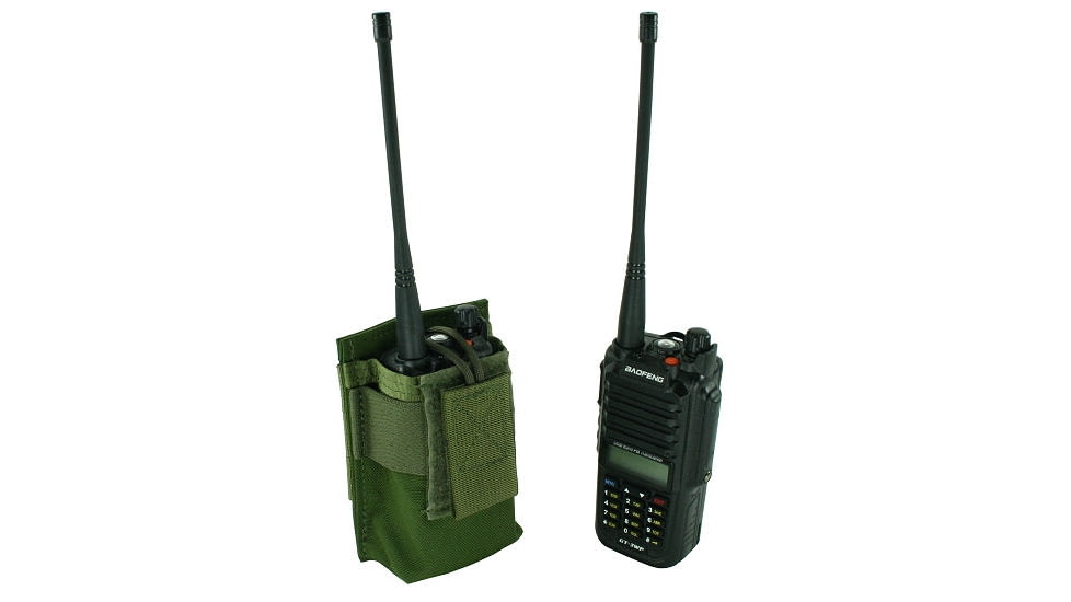 Specter Gear MOLLE Radio Pouch, Fits Baofeng GT-3WP, OD Green, 1227 OD