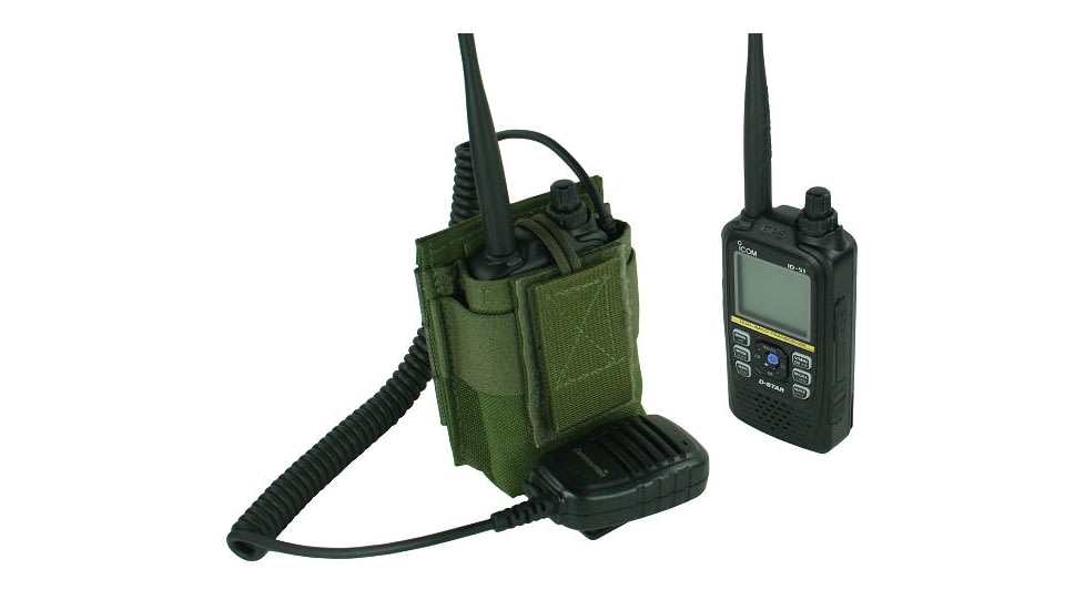 Specter Gear MOLLE Radio Pouch, fits Icom ID-51, OD Green, OD Green, 1223 OD