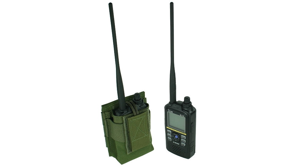 Specter Gear MOLLE Radio Pouch, fits Icom ID-51, OD Green, OD Green, 1223 OD