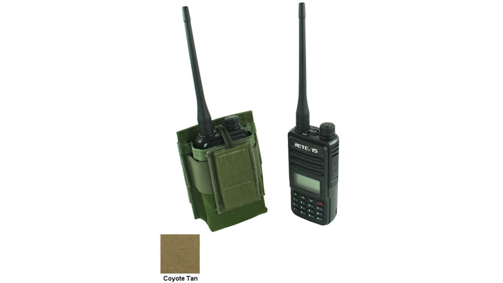 Specter Gear MOLLE Radio Pouch, Fits Retevis RT85, Coyote, 1237 COY