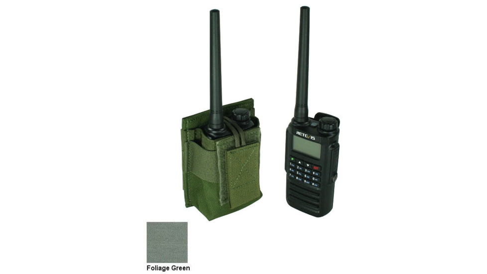 Specter Gear MOLLE Radio Pouch, Fits Retevis RT87, Foliage Green, 1213 FG