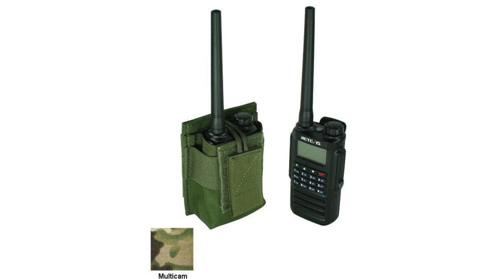 Specter Gear MOLLE Radio Pouch, Fits Retevis RT87, MultiCam, 1213 MULT