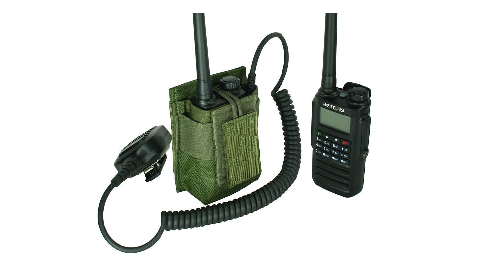 Specter Gear MOLLE Radio Pouch, Fits Retevis RT87, OD Green, 1213 OD