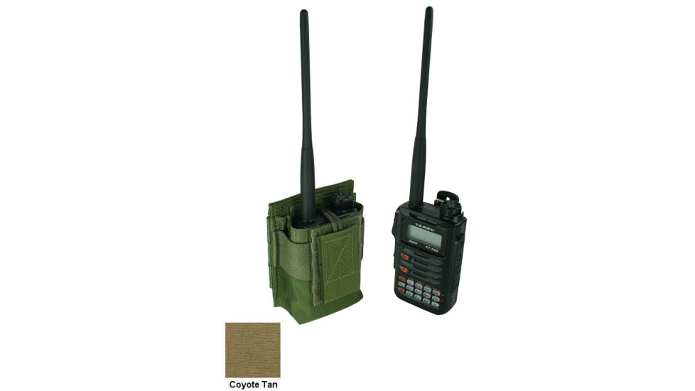 Specter Gear MOLLE Radio Pouch, Fits Yaesu FT-70D, Coyote, 1219 COY