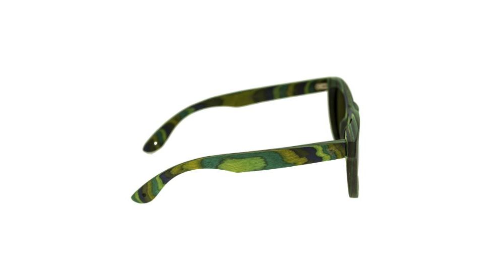 Spectrum Sunglasses Kalama S104GN Sunglasses, Green Stripe FRAME, Green Lens SSGS104GN