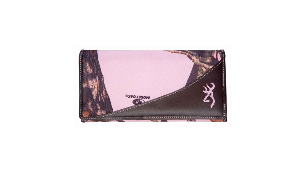 Browning Women's Wallet Continental Mobup Pink Camo/br