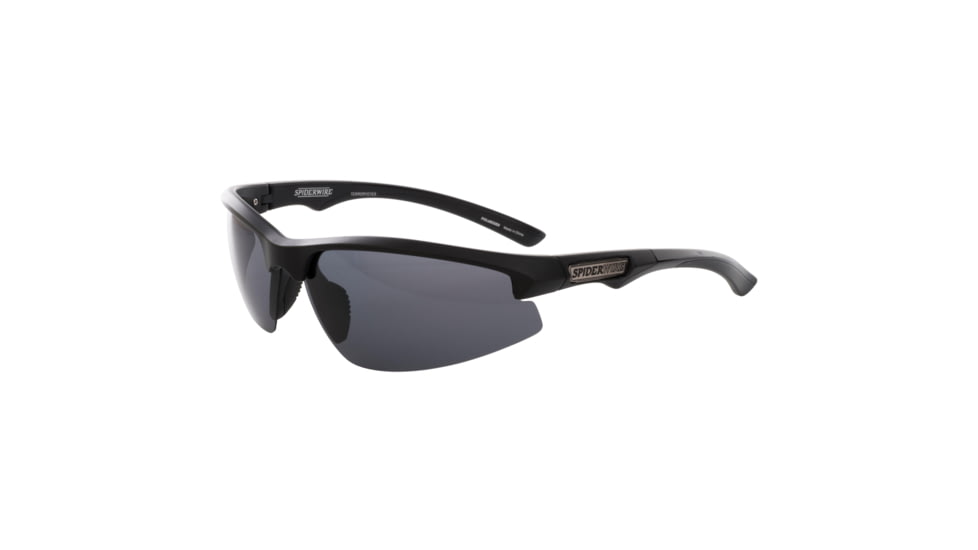 Spiderwire Terror Eyes Sunglasses, Matte Black Frame, Grey Lens 1362713