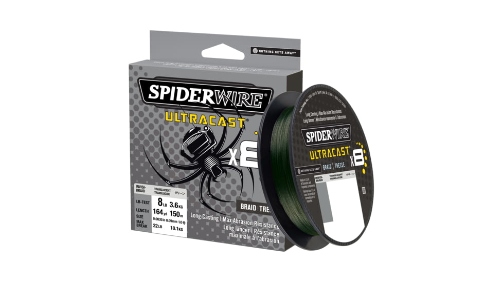 Spiderwire Ultracast Braid, Superline, 50lb test, 2187yd Invisibraid-Translucent, Boxed, SUCBK50-IB