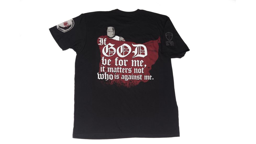 Spikes Tactical Mens - T-Shirt - If God Be For Me, Black, 2XL SGT1075-2X