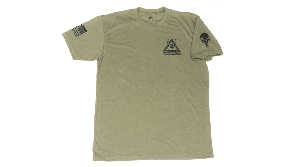 Spikes Tactical Mens - T-Shirt - Throwback Special Weapons Team, Military Green, 2XL SGT1073-2X