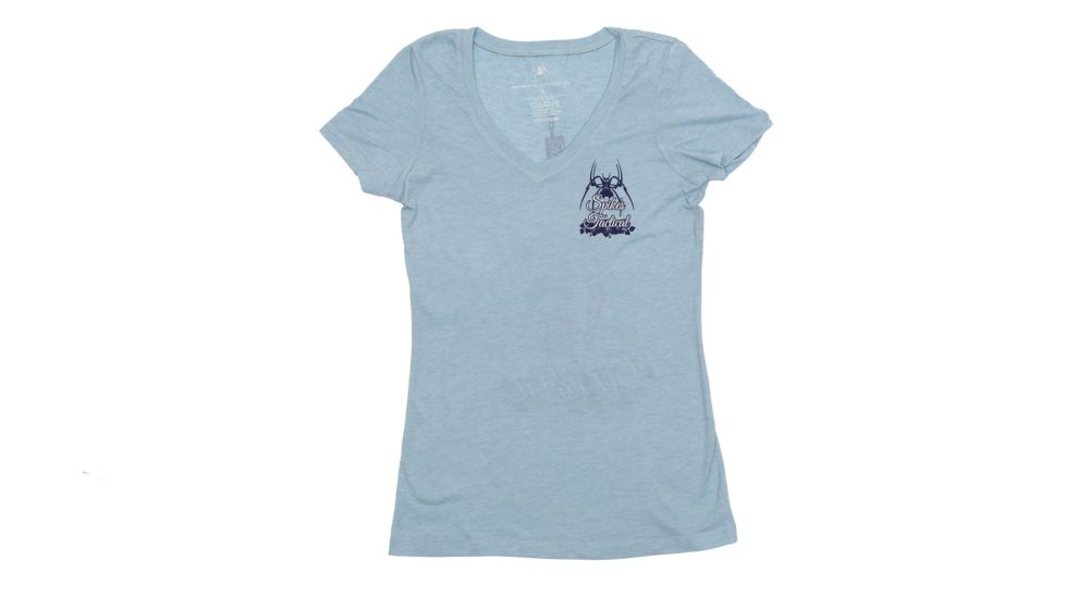 Spikes Tactical Womens - T-Shirt - V-Neck - Wahine, Powder Blue, 2XL SGT3019-2X