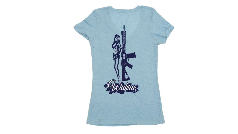 Spikes Tactical Womens - T-Shirt - V-Neck - Wahine, Powder Blue, 2XL SGT3019-2X