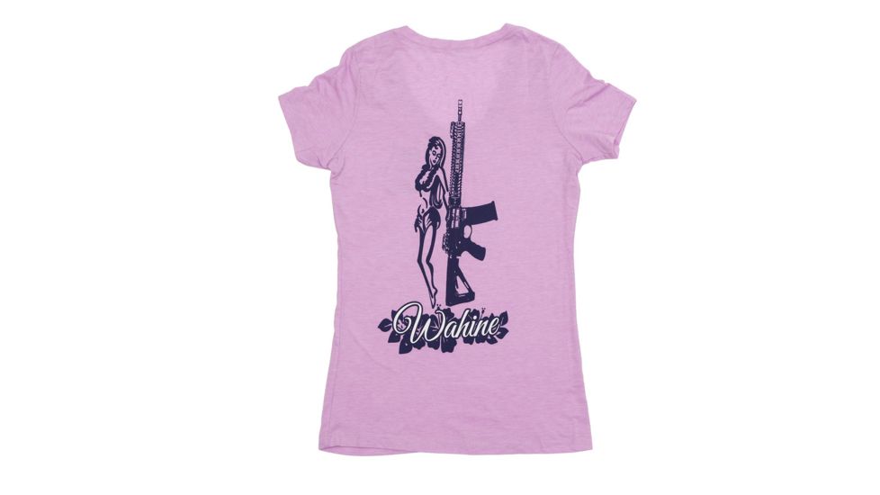 Spikes Tactical Womens - T-Shirt - V-Neck - Wahine, Pink, 2XL SGT3020-2X