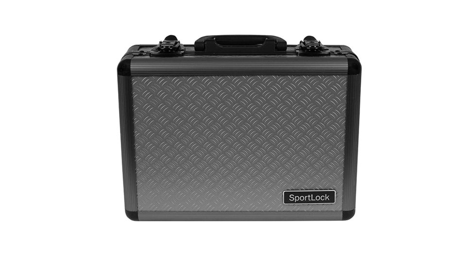 Sportlock AlumaLock Double Handgun Case,8.3x11.9x2.4in,Gray 00002G, EDEMO2