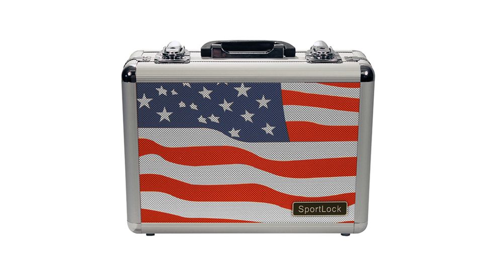 Birchwood Casey Double Pistol Case, USA Flag, 11.74x8.5x4in 00002F