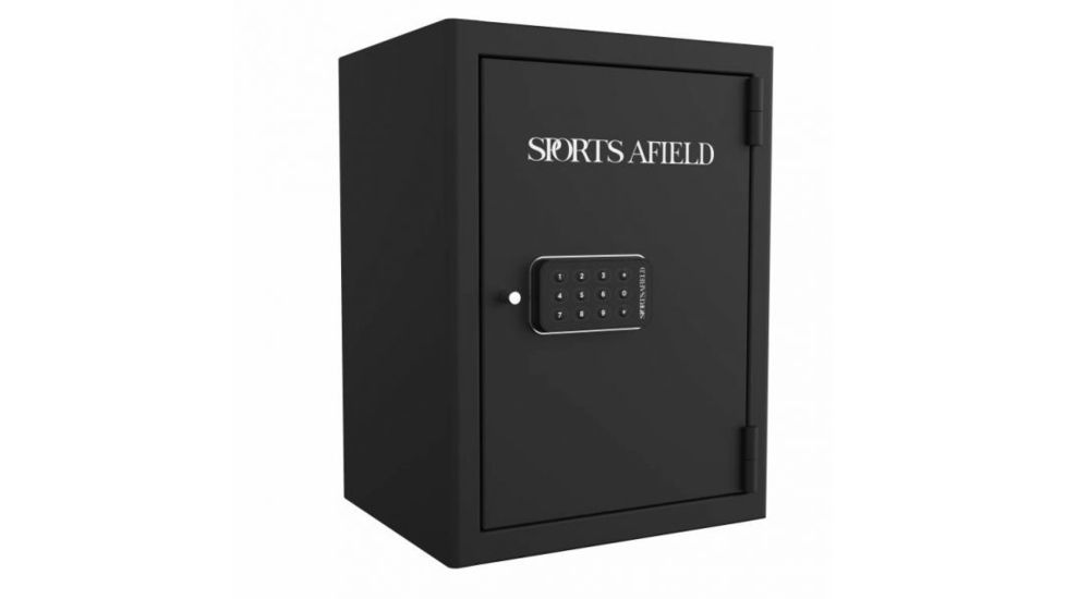 Sports Afield SA-ES02 Home &amp; Office Fire Gun Safe, Black, 20in x 15in x 12in, SA-ES02