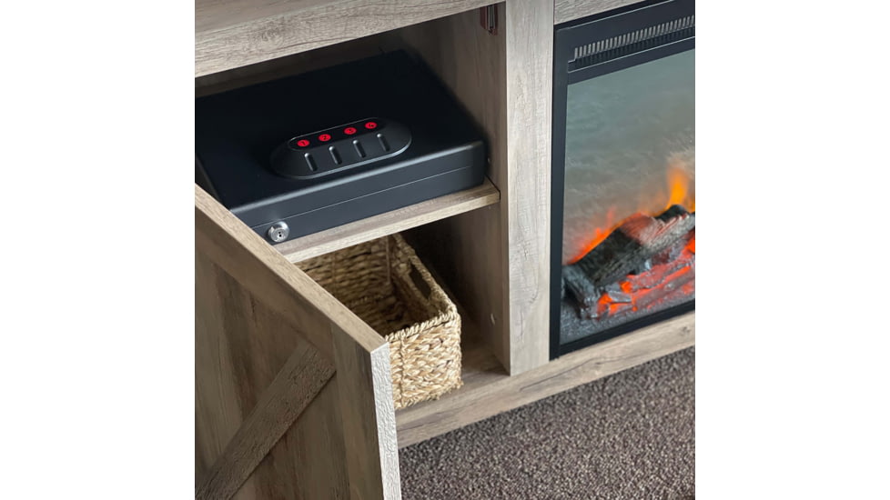 Sports Afield SA-HD1 Home Defense Quick Access Vault, E-Lock, 1 Handgun, 2.5 x 11 x 9in, Black, No FRT, SAHD1X