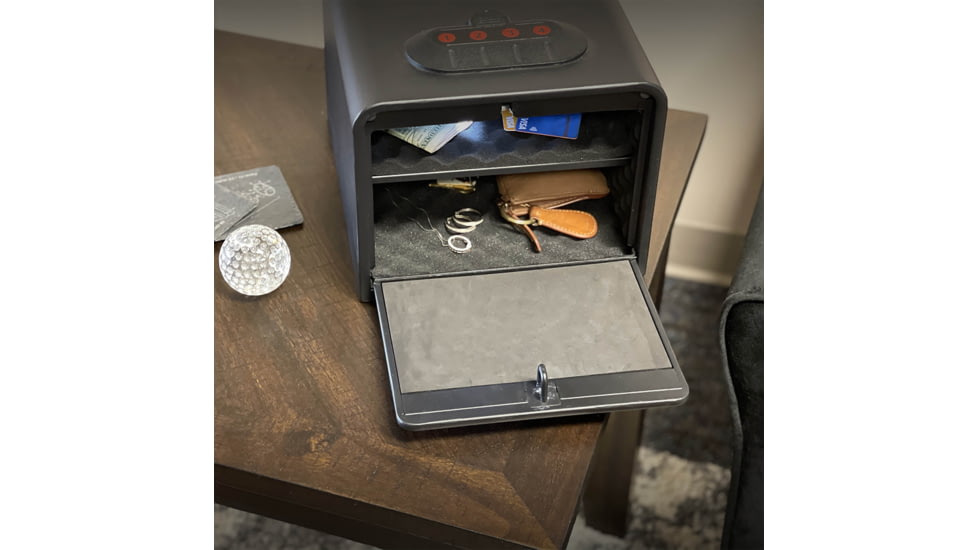 Sports Afield SA-HD3 Home Defense Quick Access Vault, E-Lock, 2 Handguns, 7.5 x 10 x 12in, Black, No FRT, SAHD3