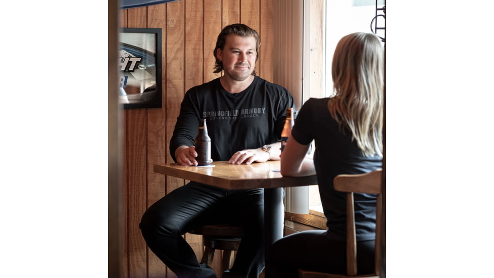 Springfield Armory Defend Your Legacy Long Sleeve T-Shirt - Mens, Black, Large, GEP1664L