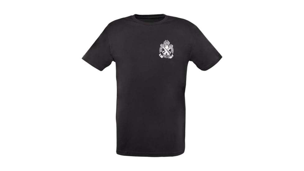 Springfield Armory Logo Crest Distressed Short Sleeve T-Shirt - Men's, Black, 2XL, GEP16562X